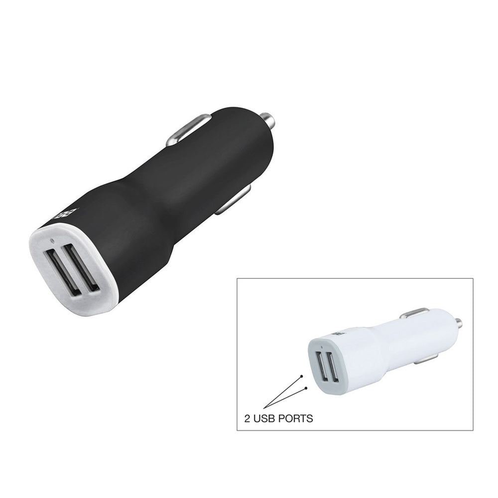 5 Watt 1 Amp Dual USB Car Charger-Black