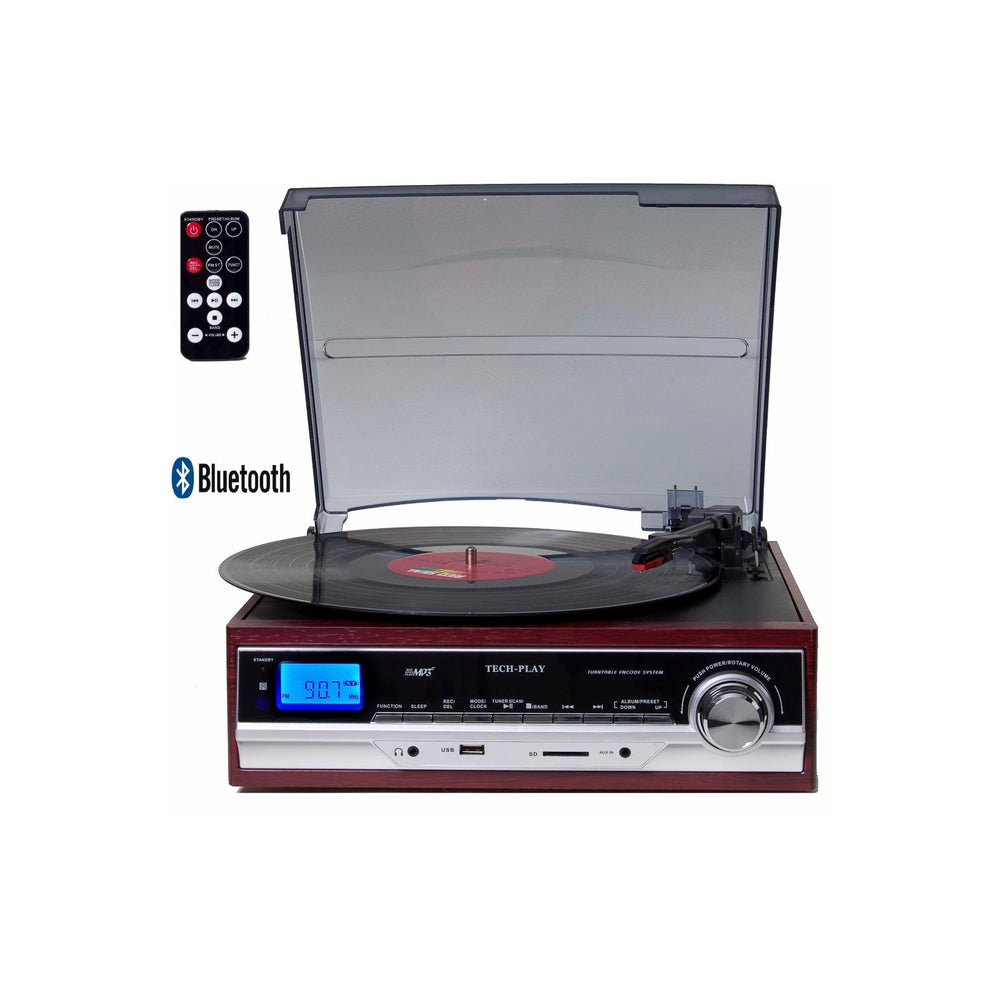 TechPlay 3-Speed Bluetooth Turntable