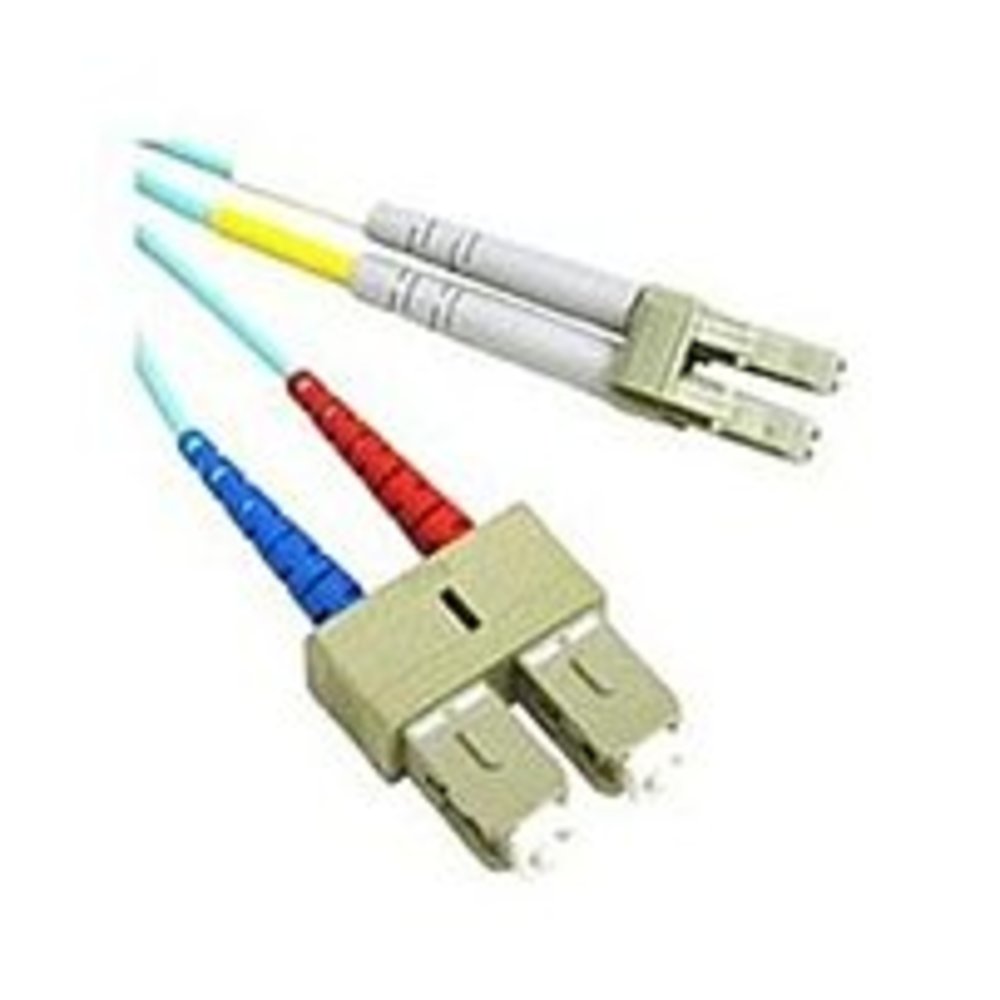 C2G 757120330516 33051 3.28 Feet Duplex 50/125 Multimode Fiber Patch Cable - 2 x LC Male, 2 x SC Male - Aqua