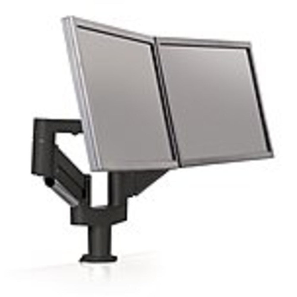 Ergotech 7FLEX-DUAL-ETUS-104 7Flex Mounting Arm for Flat Panel Monitor - 34 lb Load Capacity - Black