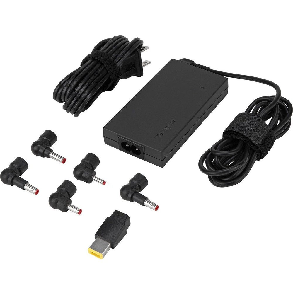 Targus APA52US 65W AC Ultra-Slim Universal Laptop Charger - 5 Tips - Black
