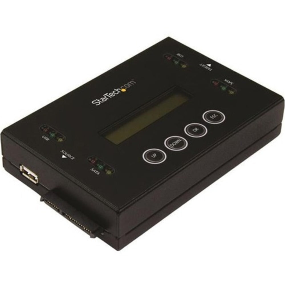 StarTech.com Drive Duplicator and Eraser for USB Flash Drives and 2.5 / 3.5 SATA SSDs/HDDs - 1:1 duplication plus cross-interface - Standalone - Standalone - 1 x Source Drive(s) Supported - 1 x Destination Drive(s) Supported - Serial ATA/600 Drive Interfa