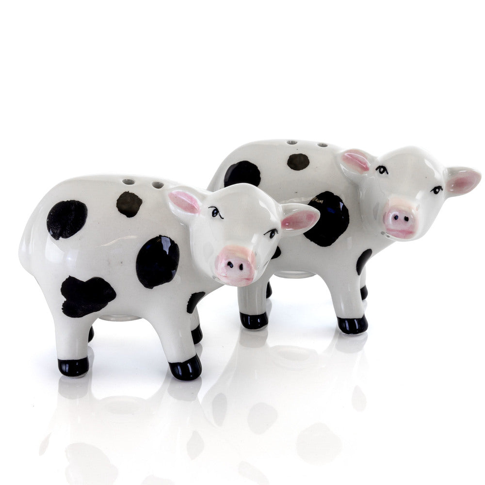 Urban Market For Your Happy Place 2 Piece Salt and Pepper Shaker Cow Set