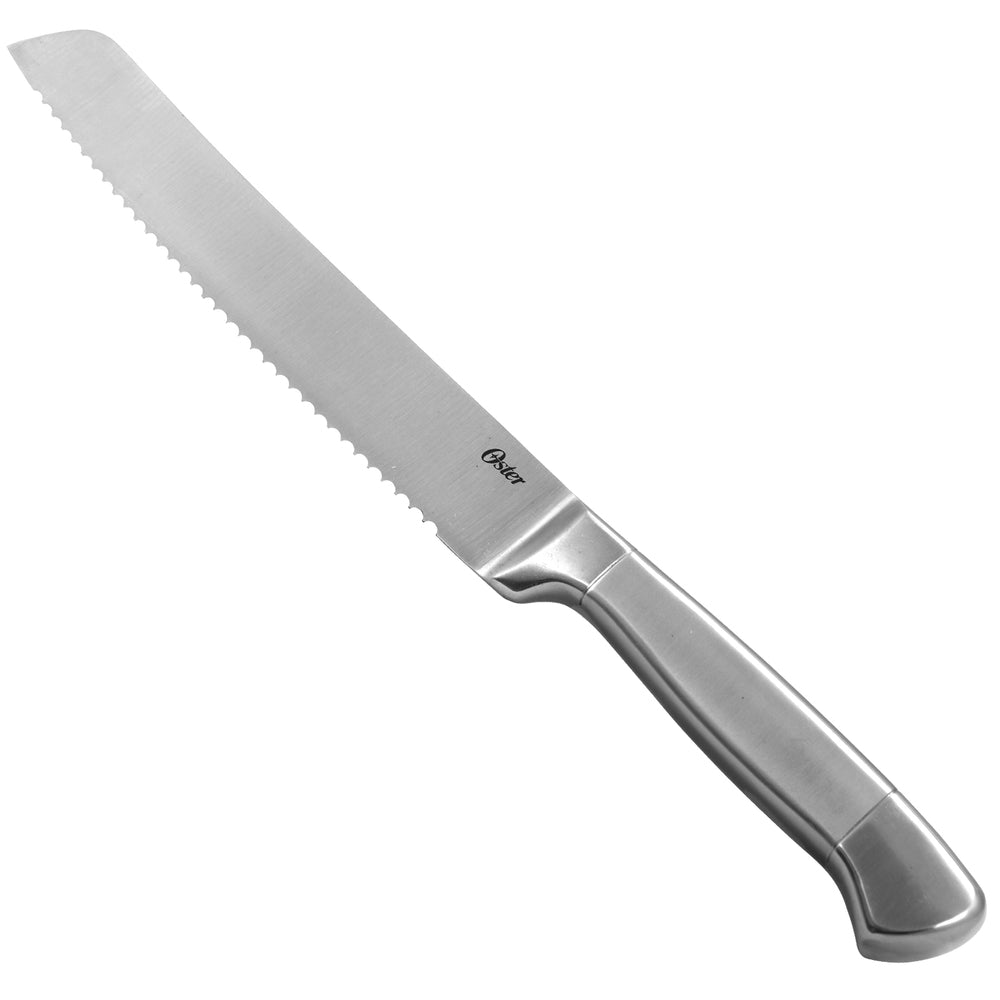 Oster Cuisine Colbert 8 Inch Stainless Steel Bread Knife with Brushed Matte Handle