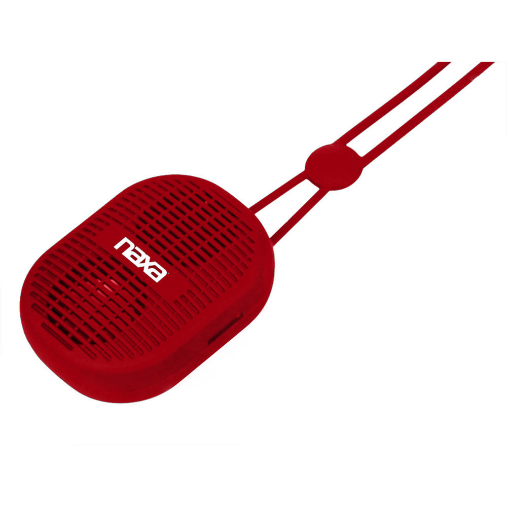 Naxa Neckband Speaker with Bluetooth- Red
