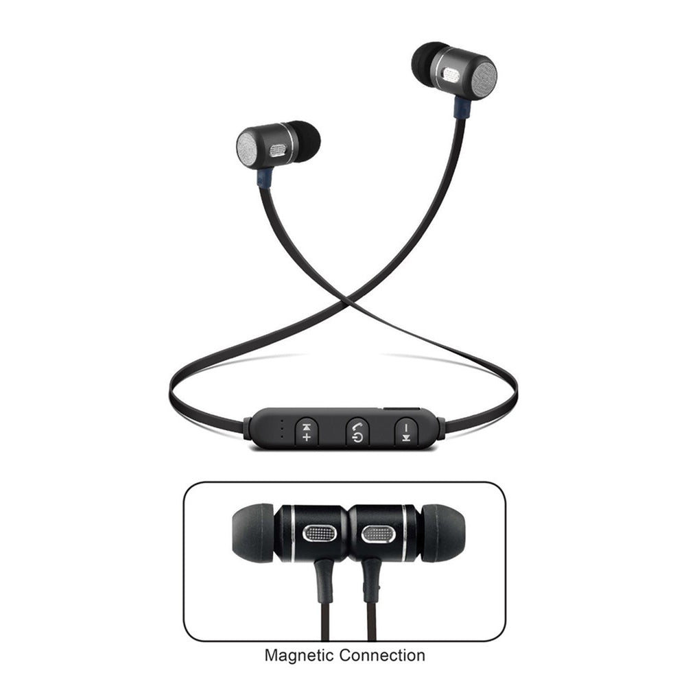 Bluetooth Isolation Earphones with Metal Magnet, Microphone and amp; Remote