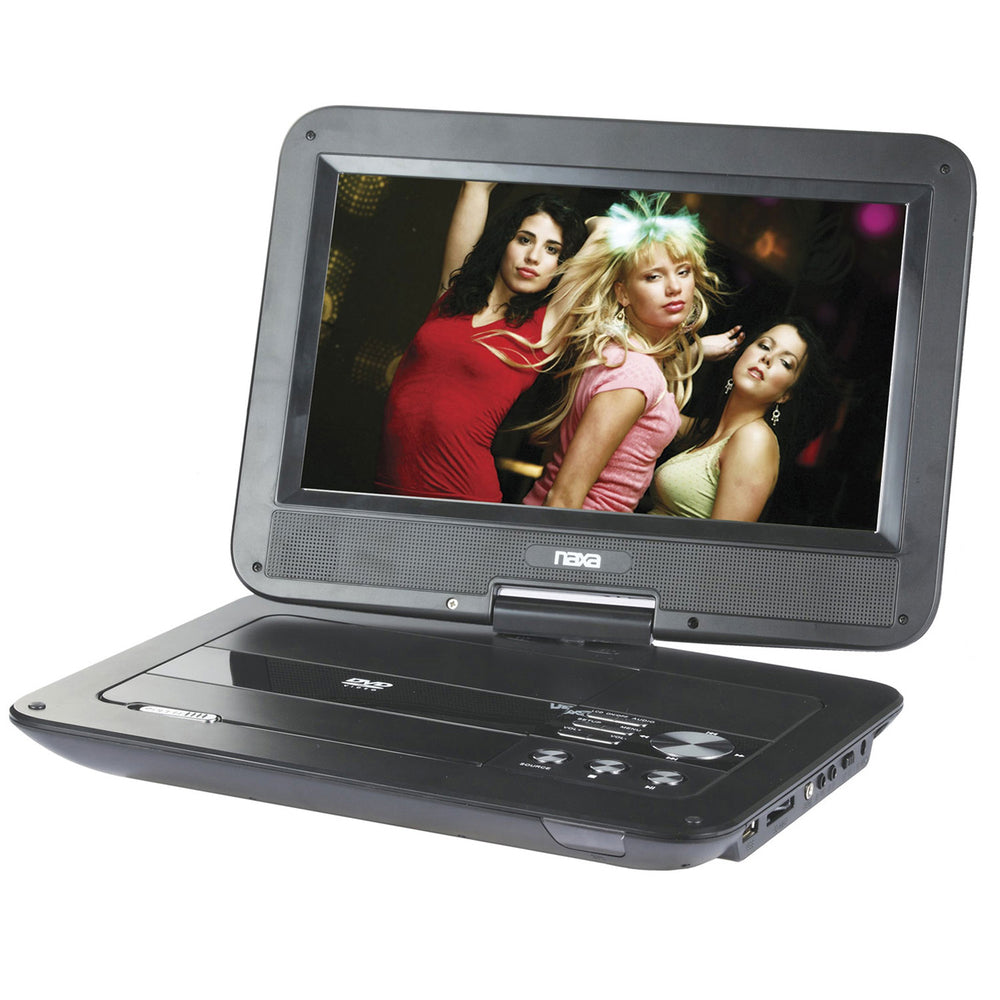 Naxa 10" TFT LCD Swivel Screen Portable DVD Player with USB/SD/MMC Inputs