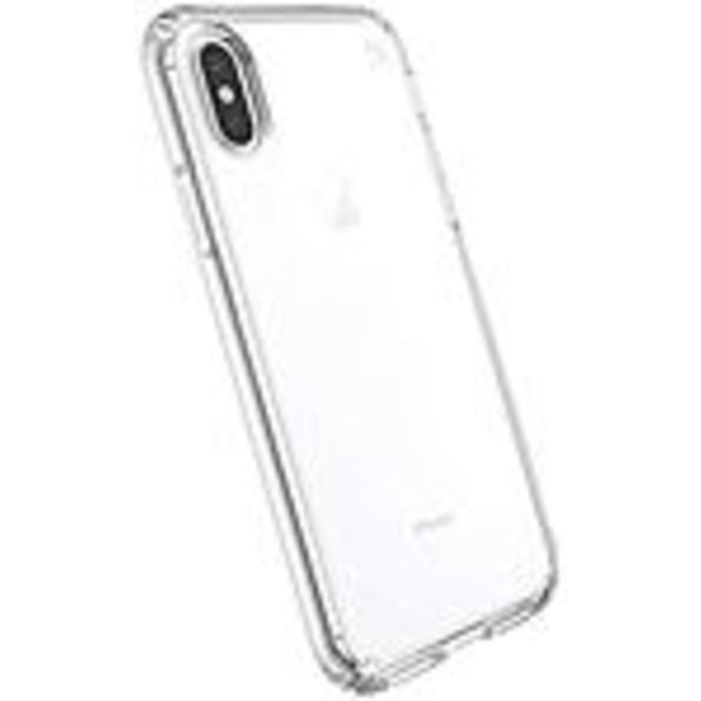 Speck Presidio Stay Clear iPhone X Case - For Apple iPhone X - Clear - Drop Resistant, UV Resistant, Oil Resistant, Shock Absorbing, Shock Resistant, Impact Resistant, Shatter Resistant, Scratch Resistant - Impactium, Polycarbonate - 96 Drop Height