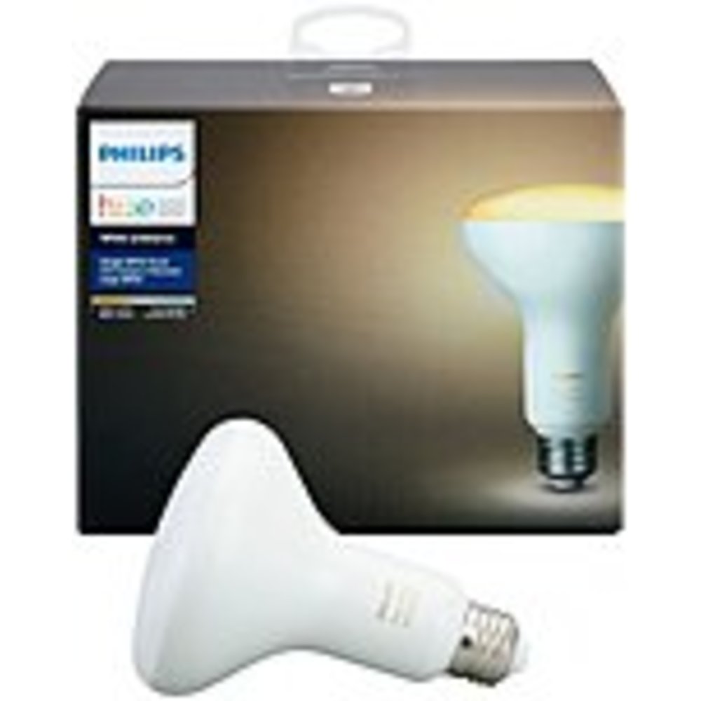 Philips 530147 Hue LED Light Bulb - 13 W - 100 W Incandescent Equivalent Wattage - 120 V AC - 1300 lm - Reflector - PAR38 Size - Warm White Light Color - Screw Terminal Base - 25000 Hour - 4400.3?F (2426.8?C) Color Temperature - 82 CRI - 40? Beam Ang