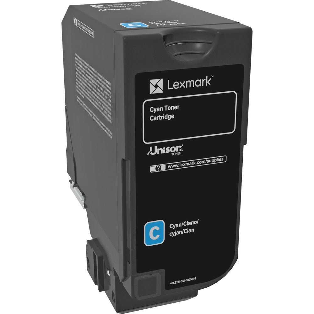 Lexmark Original Toner Cartridge - Laser - Standard Yield - 7000 Pages - Cyan