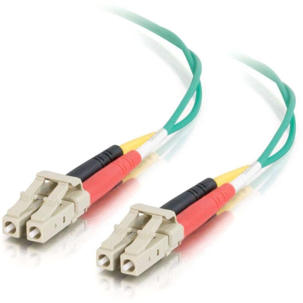 C2G-3m LC-LC 62.5/125 OM1 Duplex Multimode Fiber Optic Cable (Plenum-Rated) - Green - Fiber Optic for Network Device - LC Male - LC Male - 62.5/125 - Duplex Multimode - OM1 - Plenum-Rated - 3m - Green