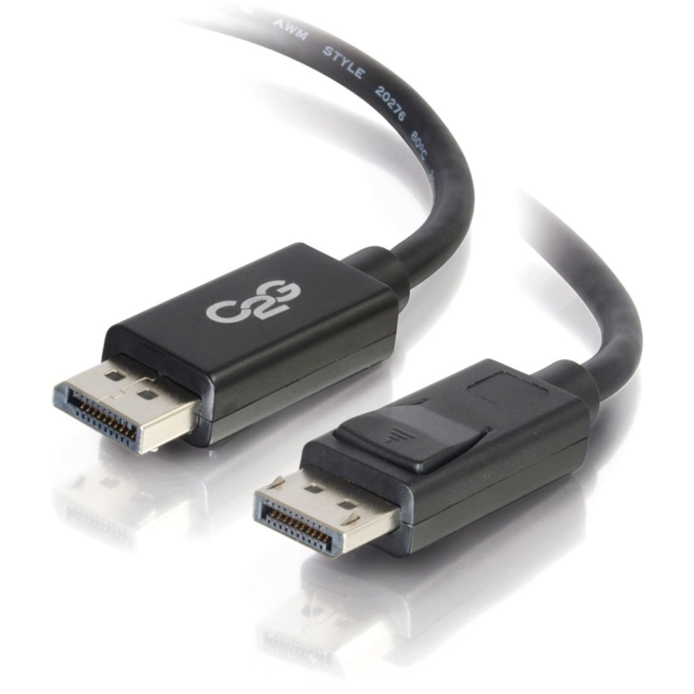 C2G 3ft 8K DisplayPort Cable - 4K to 8K DisplayPort Cable - M/M - DisplayPort for Notebook, Monitor, Audio/Video Device - 3 ft - 1 x DisplayPort Male Digital Audio/Video - 1 x DisplayPort Male Digital Audio/Video - Black