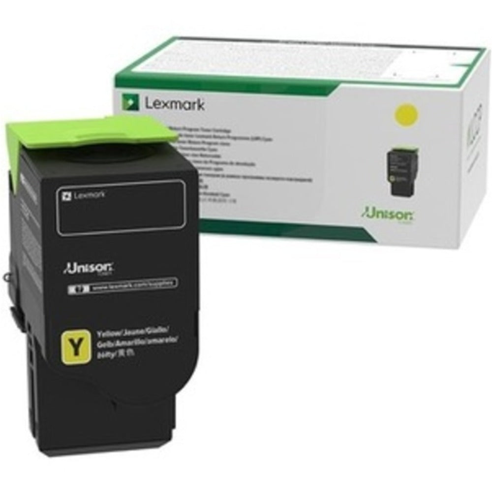 Lexmark Unison Toner Cartridge - Yellow - Laser - Standard Yield - 1400 Pages