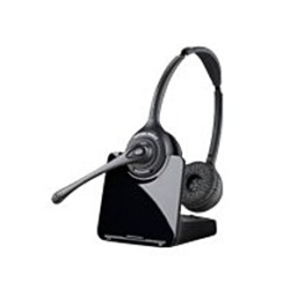 Plantronics 84692-11 CS520 DECT 6.0 Wireless Headset with Headset Lifter - Over-the-Head - Binaural - Semi-open