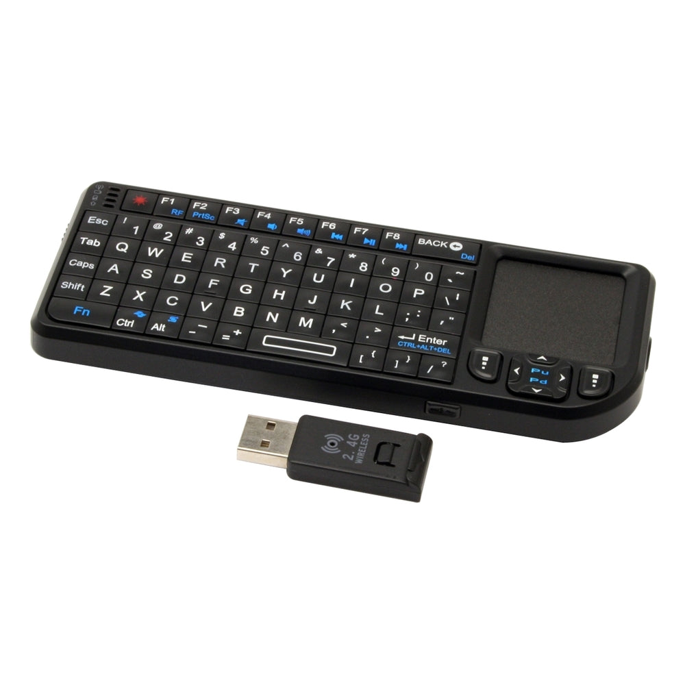 VisionTek CANDYBOARD Universal Wireless 2.4GHZ RF Mini QWERTY Keyboard - Wireless Connectivity - RF - USB Interface - 69 Key - QWERTY Keys Layout