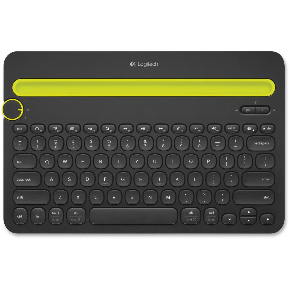 Logitech Bluetooth Multi-Device Keyboard K480 - Wireless Connectivity - Bluetooth - English, French - Black