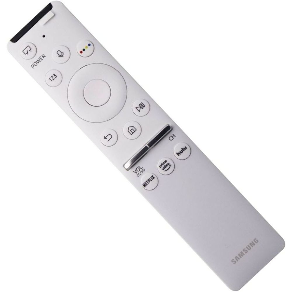 SAMSUNG BN59-01312Q Smart TV OneRemote Control - White - Netflix - Prime Video - Hulu Hot Keys - Smart Voice Recognition