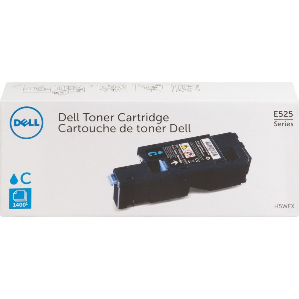 Dell Original Toner Cartridge - Laser - Standard Yield - 1400 Pages - Cyan - 1 / Pack