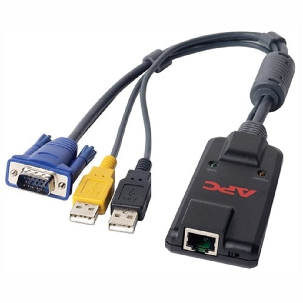 APC by Schneider Electric KVM 2G, Server Module, USB with Virtual Media and CAC - 1 Computer(s) - 1 Local User(s) - 1 x Network (RJ-45) - 2 x USB1 x VGA - Rack-mountable - 1U