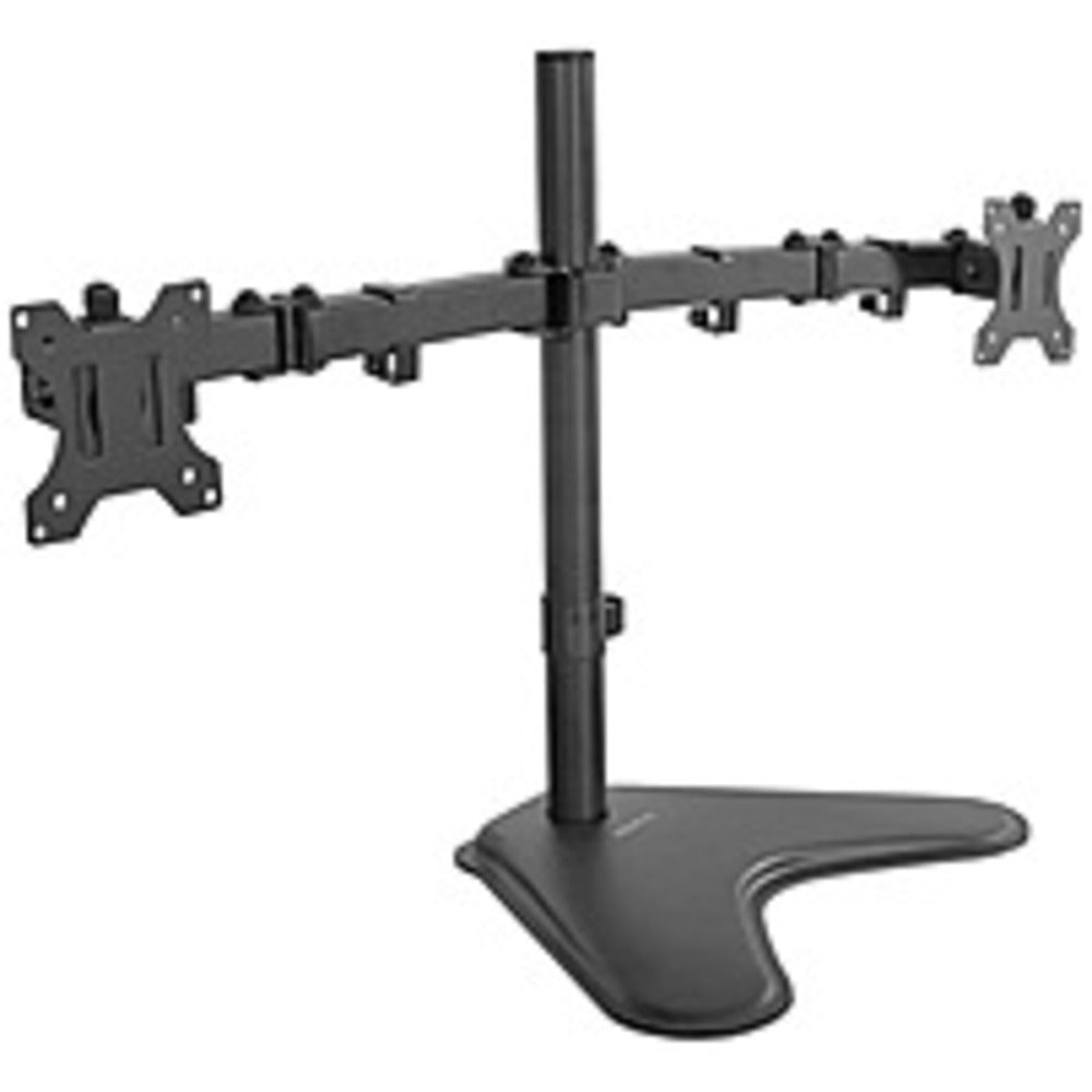 Mount-It! MI-2781A Dual Monitor Desk Stand - 19-27 inch Monitors - 360 Degree Rotation -Black