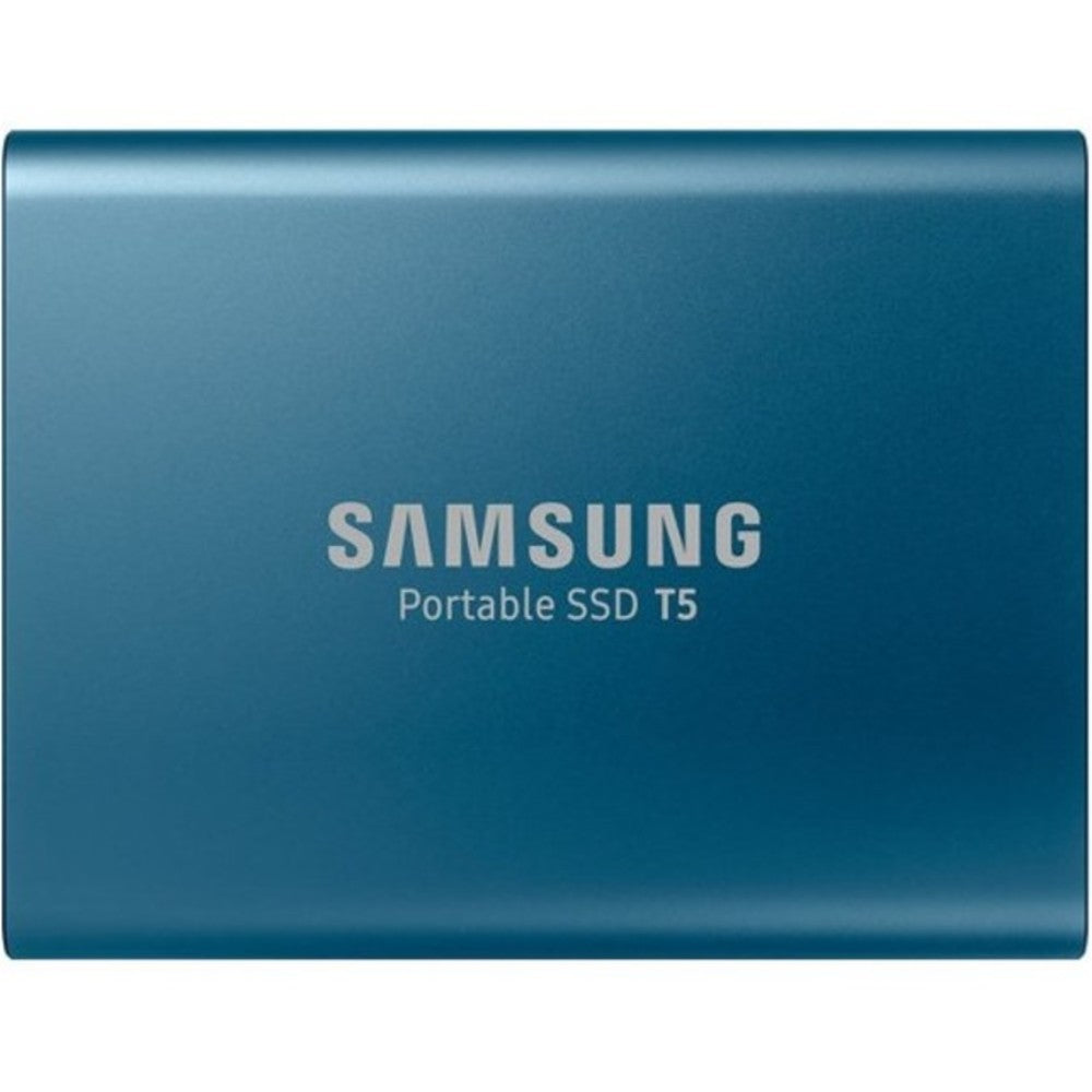 Samsung T5 MU-PA500B/AM 500 GB Solid State Drive - External - Portable - USB 3.1 - 540 MB/s Maximum Read Transfer Rate - 515 MB/s Maximum Write Transfer Rate - Blue - 256-bit Encryption Standard
