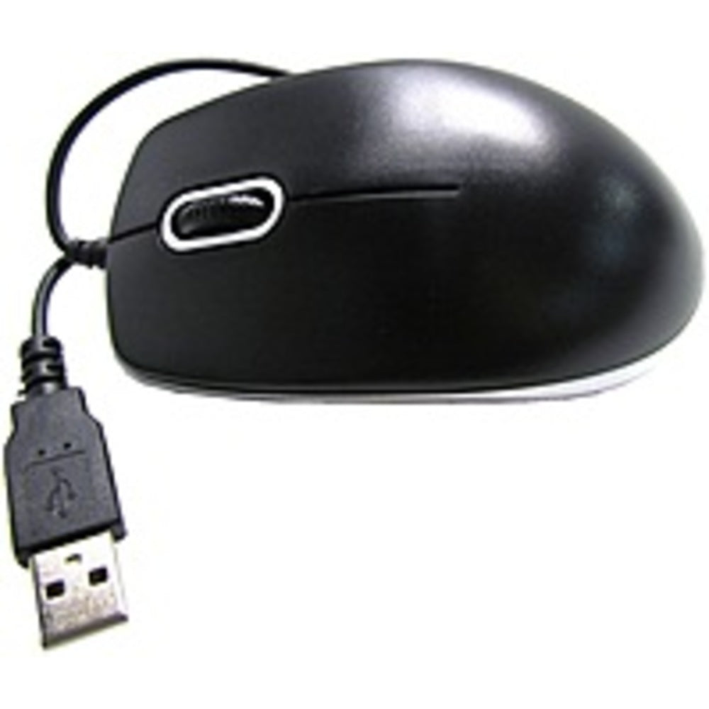 Sole Source OPTMSEUSB4YR-SG 3-Button Wired Optical Mouse - USB - Black