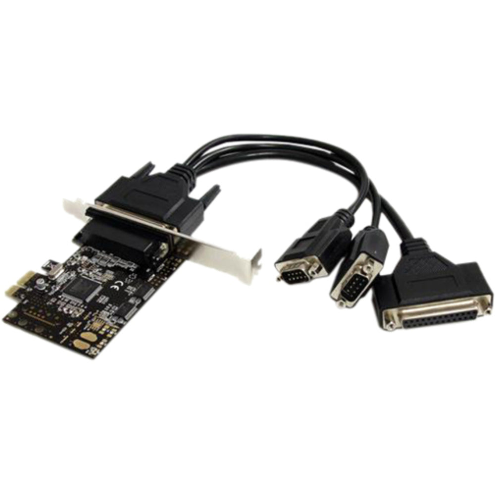 StarTech.com 2S1P PCI Express Serial Parallel Combo Card - 2 x 9-pin DB-9 Male RS-232 Serial, 1 x 25-pin DB-25 Female Parallel PCI Express x1 - 1 Pack