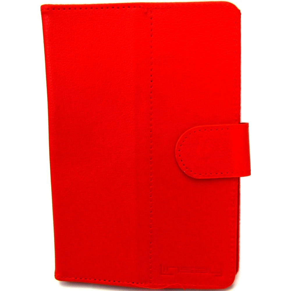 Linsay REDC-7 7-Inch Portfolio Leather Blended Case - Red