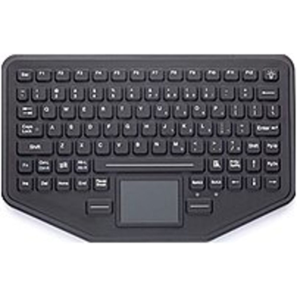 IKEY SL-86-911-TP-FL-USB Rugged Backlit Keyboard - Wired - USB - Touchpad - Black