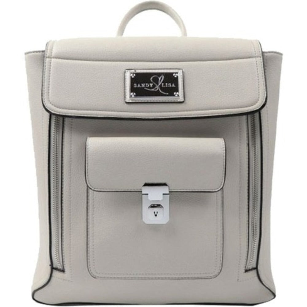 Sandy Lisa Amalfi Carrying Case (Backpack) for 13 Notebook - Heather Gray - Shoulder Strap - 13 Height x 12.3 Width x 6 Depth