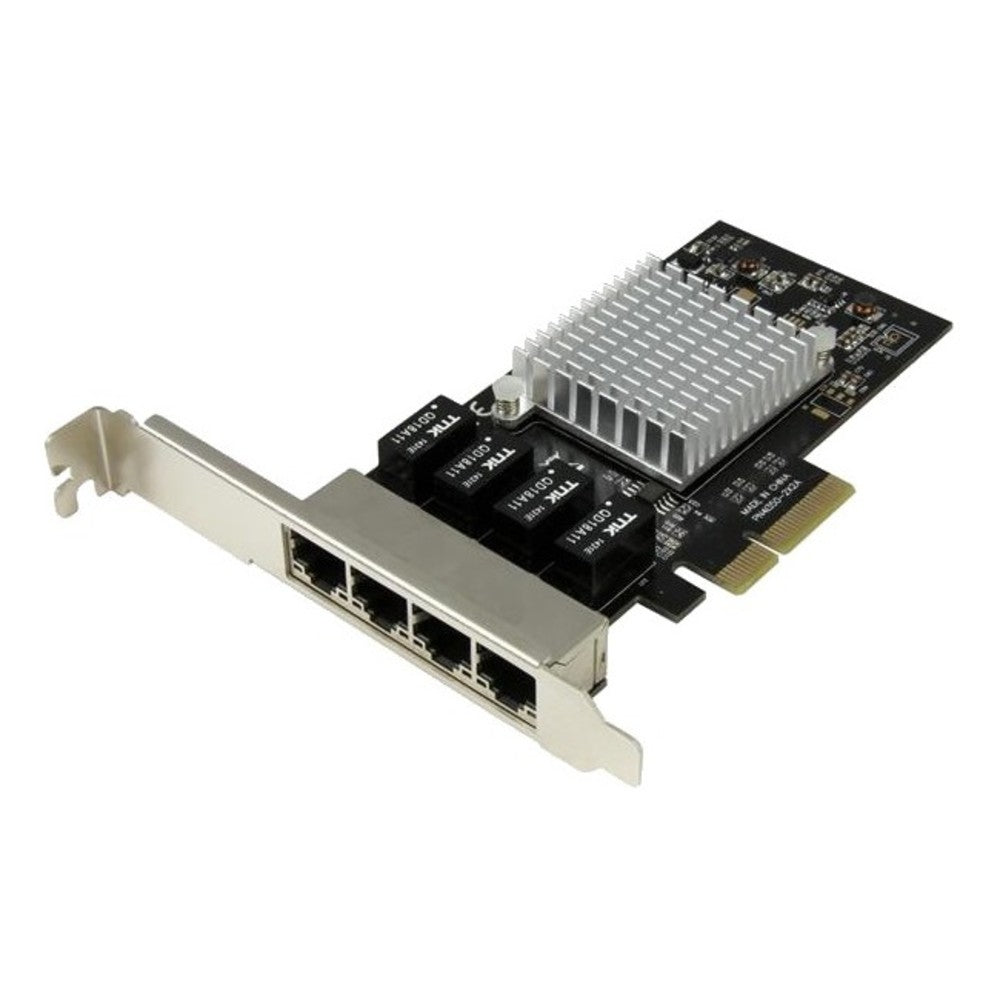 StarTech.com 4-Port Gigabit Ethernet Network Card - PCI Express, Intel I350 NIC - Quad Port PCIe Network Adapter Card w/ Intel Chip - PCI Express x4 - 4 Port(s) - 4 - Twisted Pair