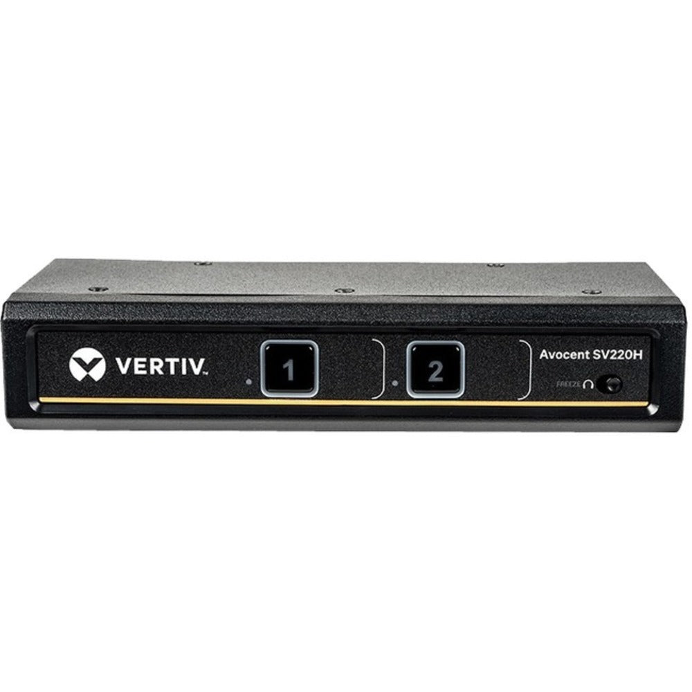 Vertiv Avocent SV200 Desktop KVM Switch - 2 Port - HDMI (SV220H-001) - Desktop KVM Switches - Zero Delay Switching - USB Port
