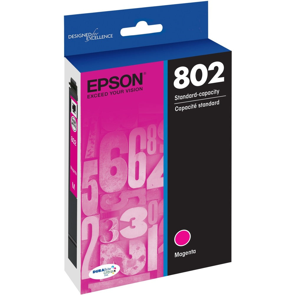 Epson DURABrite Ultra 802 Ink Cartridge - Magenta - Inkjet