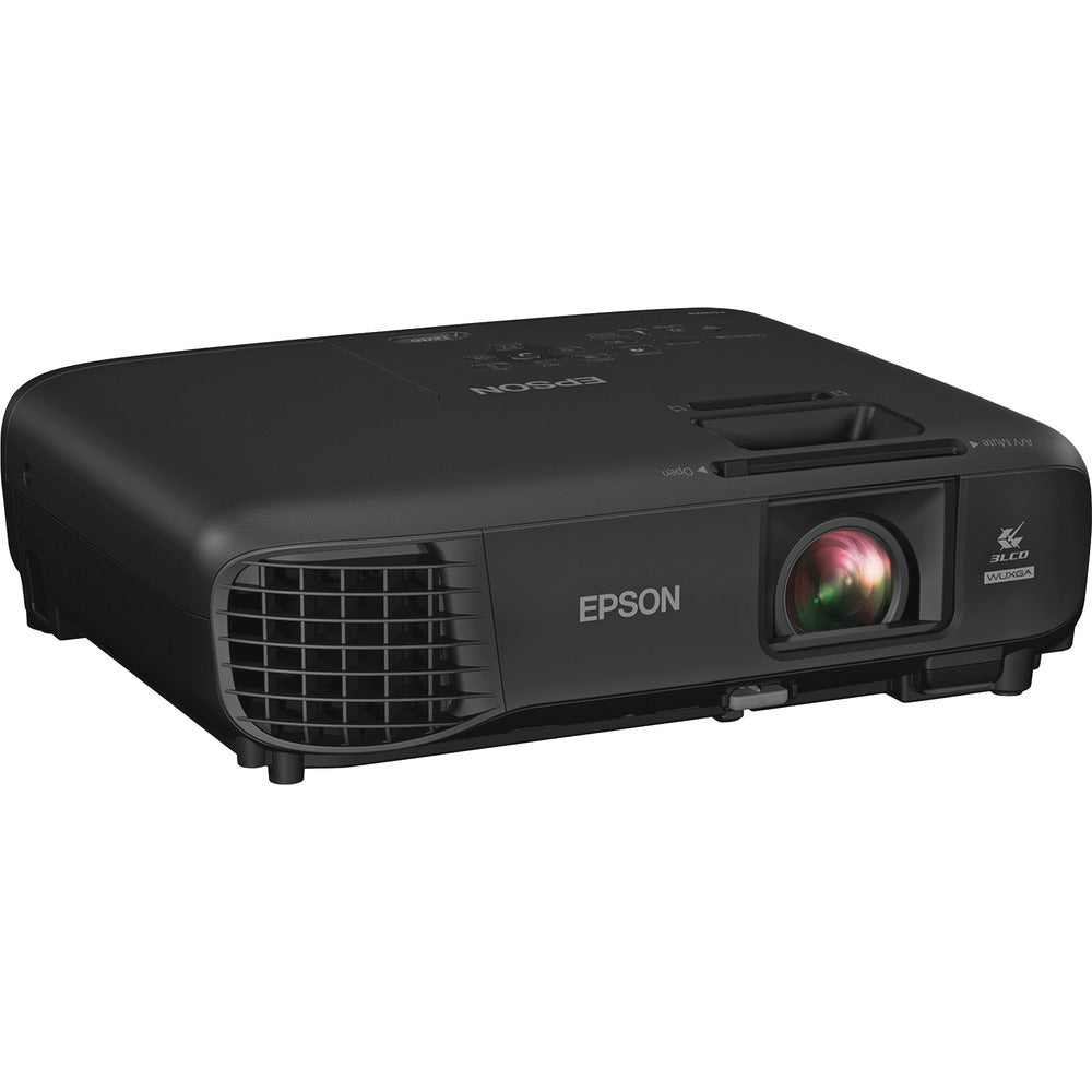Epson PowerLite 1286 LCD Projector - 16:10 - 1920 x 1200 - Rear, Ceiling, Front - 1080p - 6000 Hour Normal Mode - 10000 Hour Economy Mode - WUXGA - 15,000:1 - 3600 lm - HDMI - USB - Wireless LAN