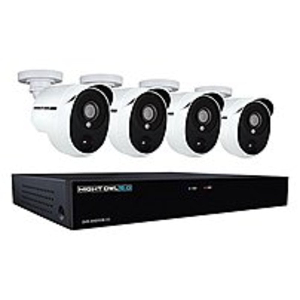 Night Owl XHD501-44P-B 4-Channel 5 MP Extreme HD Video Security DVR with 1 TB HDD and 4x 5 MP Wired Infrared Cameras